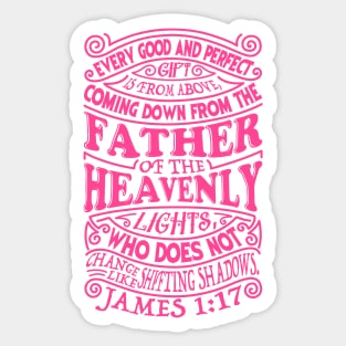 James 1:17 Sticker